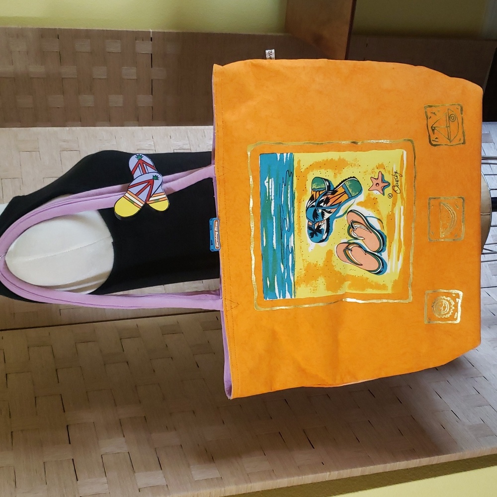 Anne Ormsby beach tote large